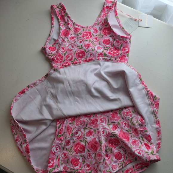 Floral Pink Kids Dress - Picture 3 of 3